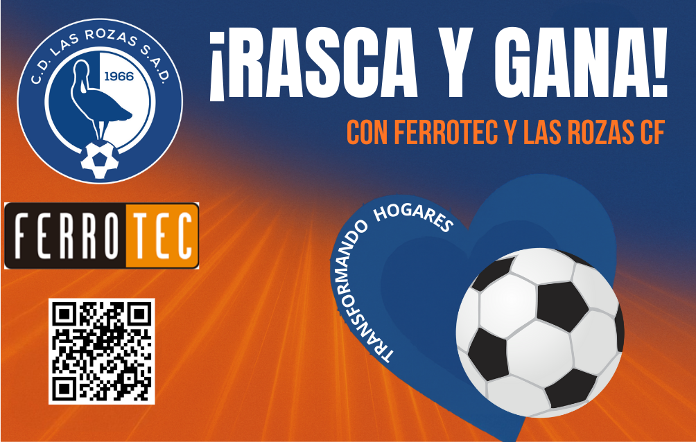 Ferrotec lanza su concurso “Rasca y Gana” durante el partido de Las Rozas C.F.